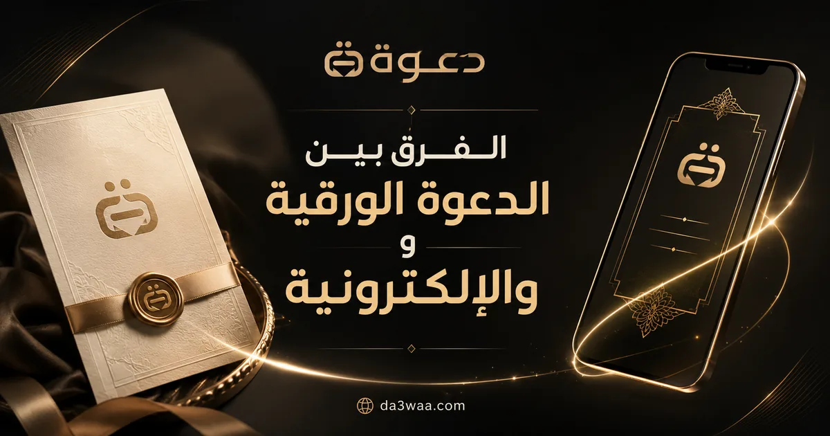 الفرق بين الدعوة الورقية والإلكترونية
