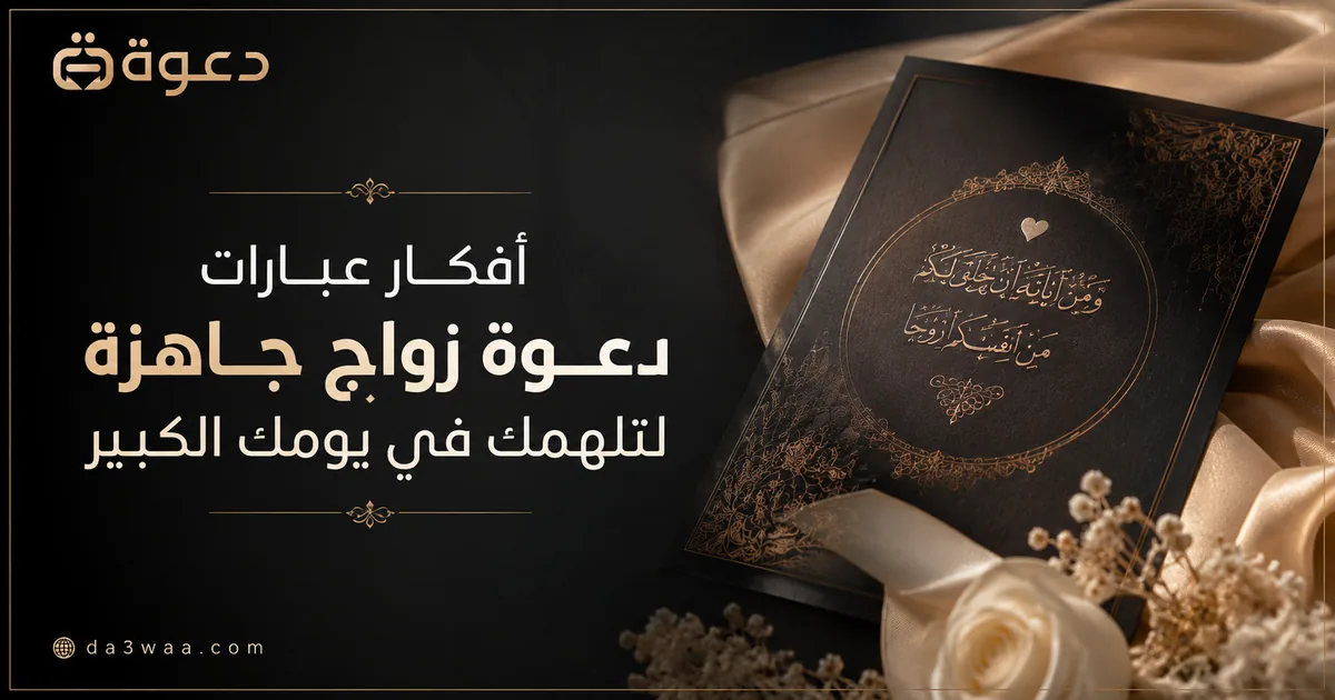 أفكار عبارات دعوة زواج جاهزة لتلهمك في يومك الكبير