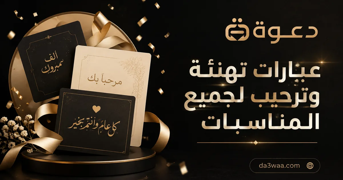 عبارات تهنئة وترحيب لجميع المناسبات