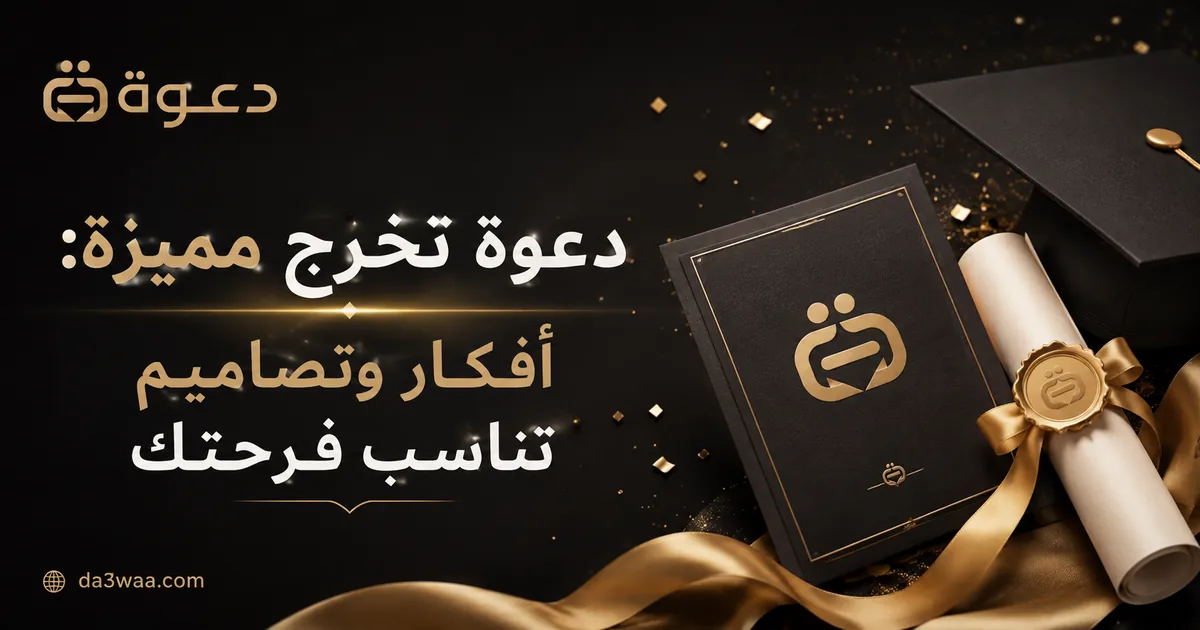 دعوة تخرج مميزة: أفكار وتصاميم تناسب فرحتك